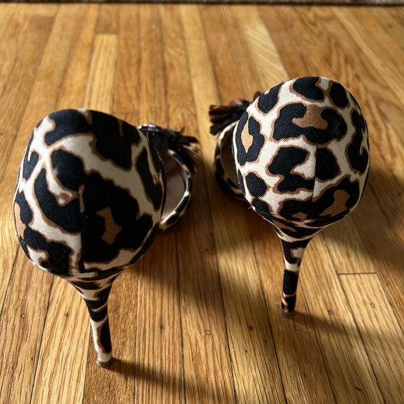 J. Crew Collection Elsie Pumps in Leopard Print with Sequins Size 8.5 - Picture 5 of 7